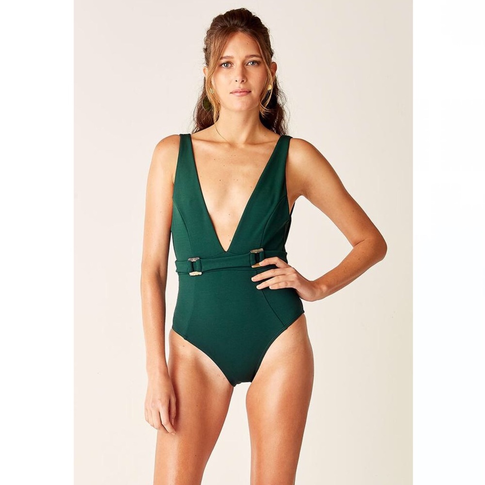 Anthropologie x Suboo Belted One-piece Swimsuit